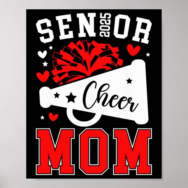 Stolze Cheer Senior-Mutter 2025 Cheerleading Senio Poster (Vorne)