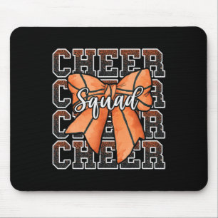 Stolze Cheer Squad Coquette Bow Sport Sketll Orang Mousepad