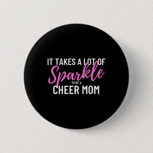 Stolze Cheerleading-Mama - Ich entdecke Cheer Button