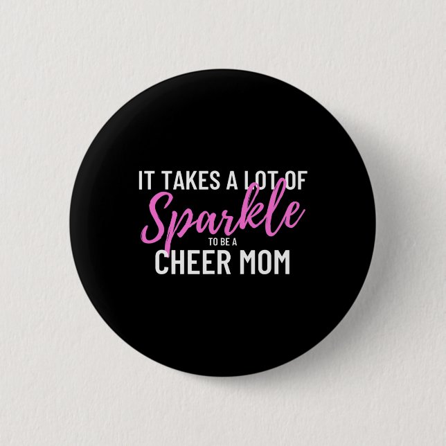 Stolze Cheerleading-Mama - Ich entdecke Cheer Button (Vorderseite)