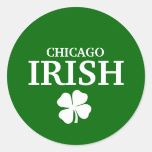 Stolze CHICAGO-IREN! St Patrick Tag Runder Aufkleber