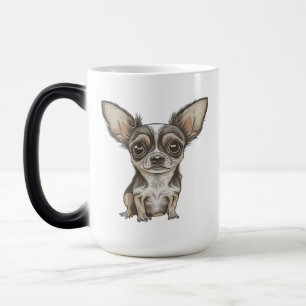 Stolze Chihuahua-Mutter Lustiger Hund Verwandlungstasse