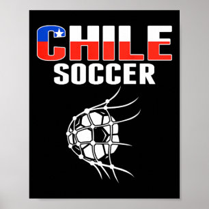 Stolze Chile-Fußballfans-Trikot unterstützt chilen Poster