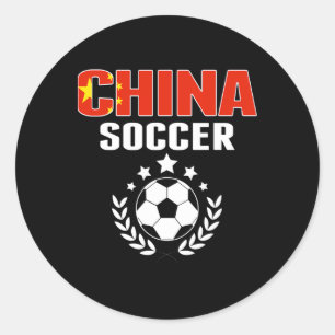 Stolze China Fußballfans Trikot Stolz Chinesischer Runder Aufkleber