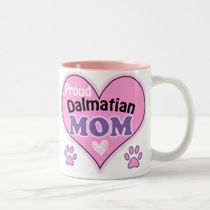 Stolze Dalmatiner-Mama Zweifarbige Tasse