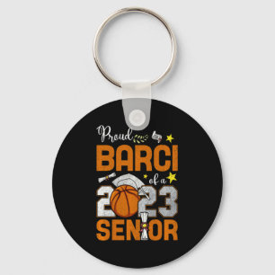 Stolze Damen-Barci eines 2023-er Senior-Basketball Schlüsselanhänger