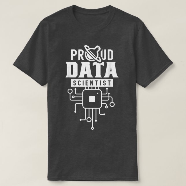 Stolze Data Scientist Analyst Science Analyse T-Shirt (Design vorne)