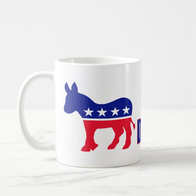 Stolze Demokrat-Kaffee-Tasse Kaffeetasse (Links)