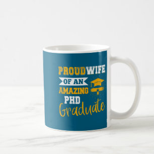 Stolze Ehefrau atemberaubende PhD-Absolventin Kuns Kaffeetasse