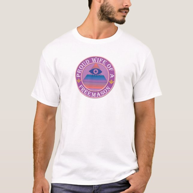 Stolze Ehefrau eines Freimaurers T-Shirt (Vorderseite)