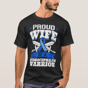 Stolze Ehefrau eines Hydrocephalus-Kriegers Bewuss T-Shirt