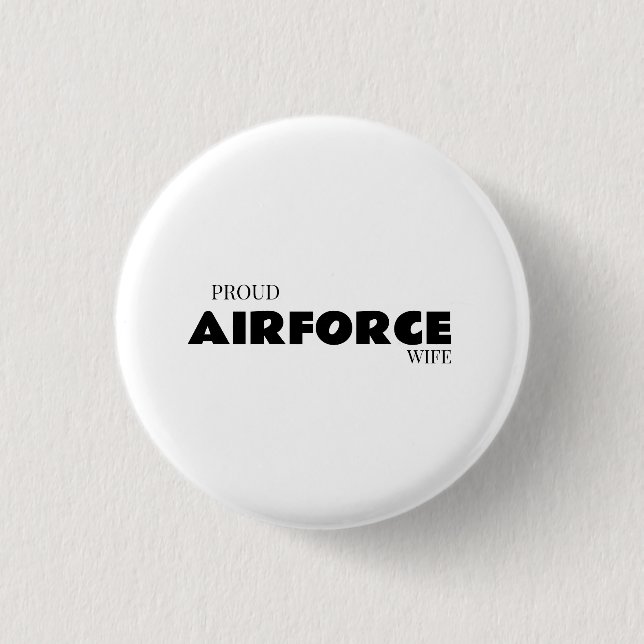 Stolze Ehefrau eines Luftwaffenangehörigen Button (Vorderseite)