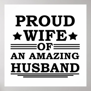 stolze Ehefrau eines phantastischen Ehemanns Poster