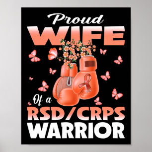 Stolze Ehefrau eines RSD-Crps-Krieger-Sensibilisie Poster