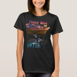 Stolze Ehefrau eines Veteranen der Vereinigten Sta T-Shirt