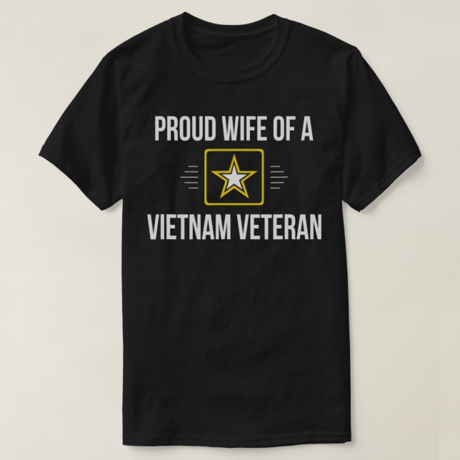 Stolze Ehefrau eines vietnamesischen Veteranen T-Shirt (Design vorne)