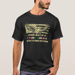 Stolze Ehefrau eines Wüstensturm-Veteranen T-Shirt