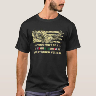 Stolze Ehefrau eines Wüstensturm-Veteranen T-Shirt