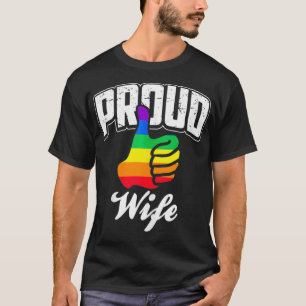 Stolze Ehefrau Gay Pride Monat LGBTQ T-Shirt