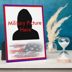 Stolze Eltern des Militärhüttenrahmens Fotoplatte