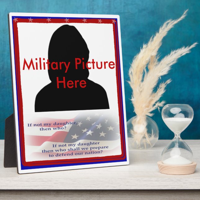 Stolze Eltern des Militärhüttenrahmens Fotoplatte (Seite)