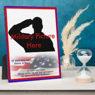 Stolze Eltern des Militärs Fotoplatte