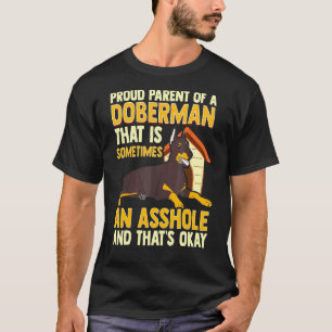 Stolze Eltern eines Doberman Pinscher Hund Frauen T-Shirt