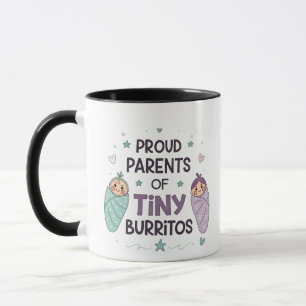 Stolze Eltern von winzigen Burritos Kunst Tasse