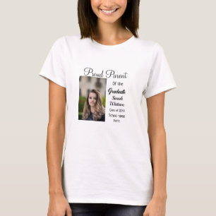 stolze Elternstudentin geben Foto-Namen-Klasse Jah T-Shirt