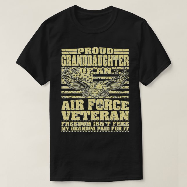 Stolze Enkelin der Luftwaffe - Veteran Freedom I T-Shirt (Design vorne)