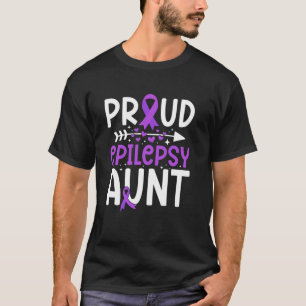 Stolze Epilepsie-Tante eines Epilepsie-Kriegers Ta T-Shirt