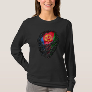 Stolze eritreische Wurzeln Erbe Zerrissen Eritrea T-Shirt