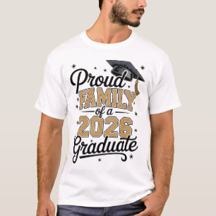 Stolze Familie eines Gold-Absolventen 2026 Abschlu T-Shirt