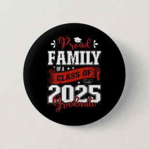 Stolze Familie mit 2025 Graduat für Graduati Button