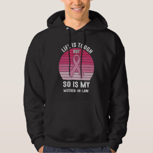 Stolze Familienbrustkrebserin Kriegerin Schwiegerm Hoodie
