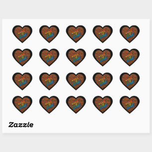 Stolze farbige Liebe ist Liebe Herzsticker Set Herz-Aufkleber