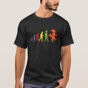 Stolze Fell-Evolution Fell Schwanz Ohr Fell Person T-Shirt