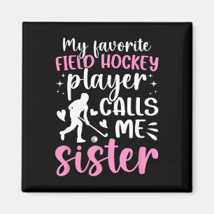 Stolze Field-Hockey-Schwester eines Field-Hockey-S Magnet