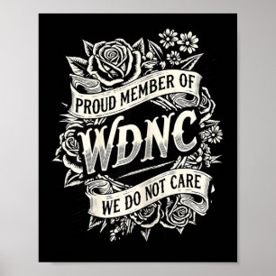 Stolze Frauen wdnc wir kümmern uns nicht Club Zita Poster