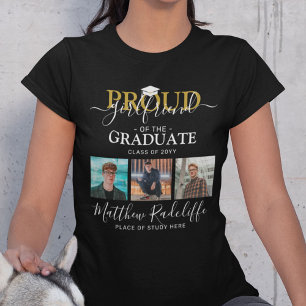 Stolze Freundin der Graduate Foto Collage T-Shirt
