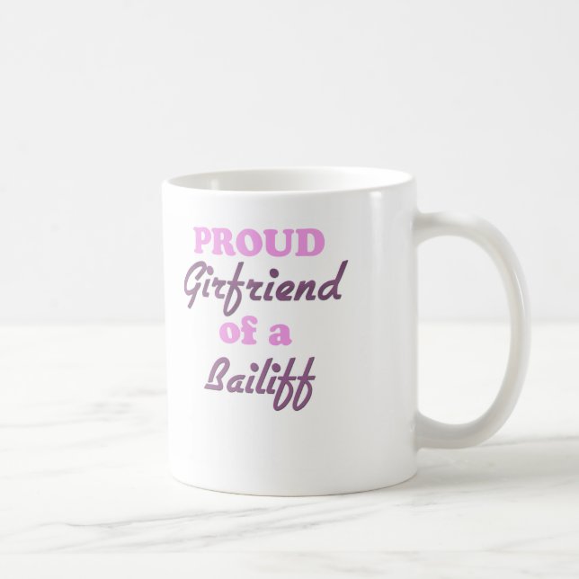 Stolze Freundin eines Gerichtsvollziehers Tasse (Rechts)