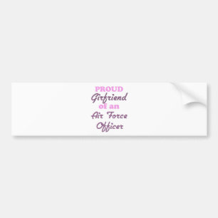 Stolze Freundin eines Offiziers der Luftwaffe Autoaufkleber