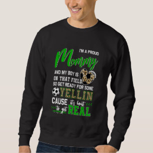Stolze Fußball-Mama Fußball-Familie passend 1 Sweatshirt