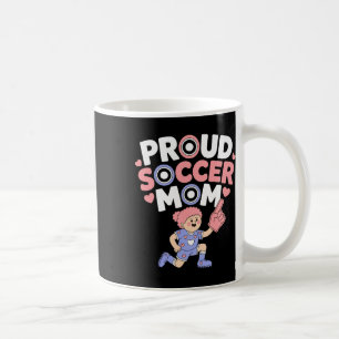 Stolze Fußballmutter Fröhlicher Fan-Support für Mü Kaffeetasse