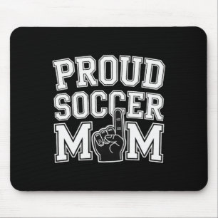 Stolze Fußballmutter Fröhlicher Fan-Support für Mü Mousepad