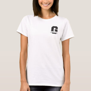 Stolze Fußballmutter in Blau mit Namen beginnend m T-Shirt