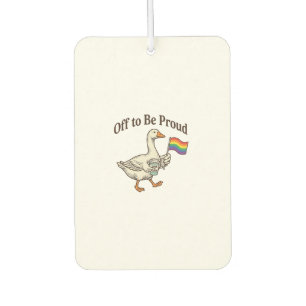 Stolze Gans Pride Parade Vintage-Shirt-Design_1 Autolufterfrischer