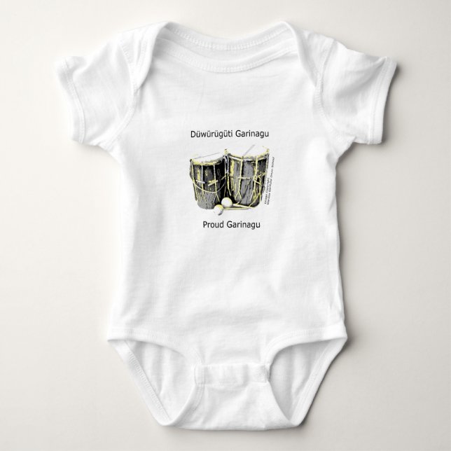 Stolze Garifuna Baby-Kleidung Baby Strampler (Vorderseite)
