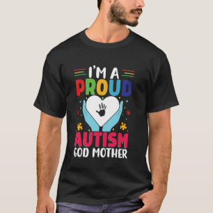 Stolze Gott Mutter Autistischer Sohn Tochter Autis T-Shirt