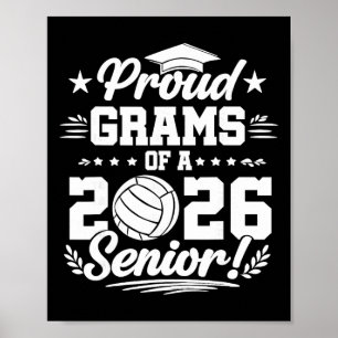 Stolze Grams eines Volleyball-Absolventen der Ober Poster